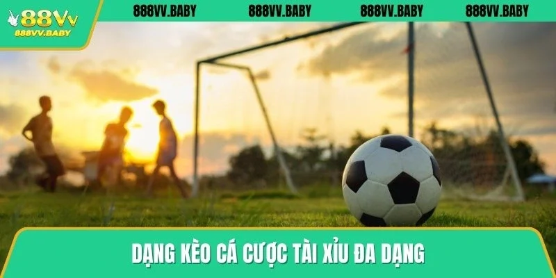 Dạng cá cược kèo tài xỉu đa dạng